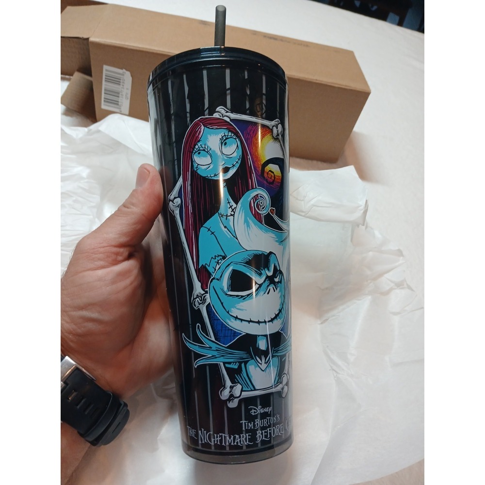 The Nightmare Before Christmas 24 Oz Starbucks Travel Tumbler with Straw 2025